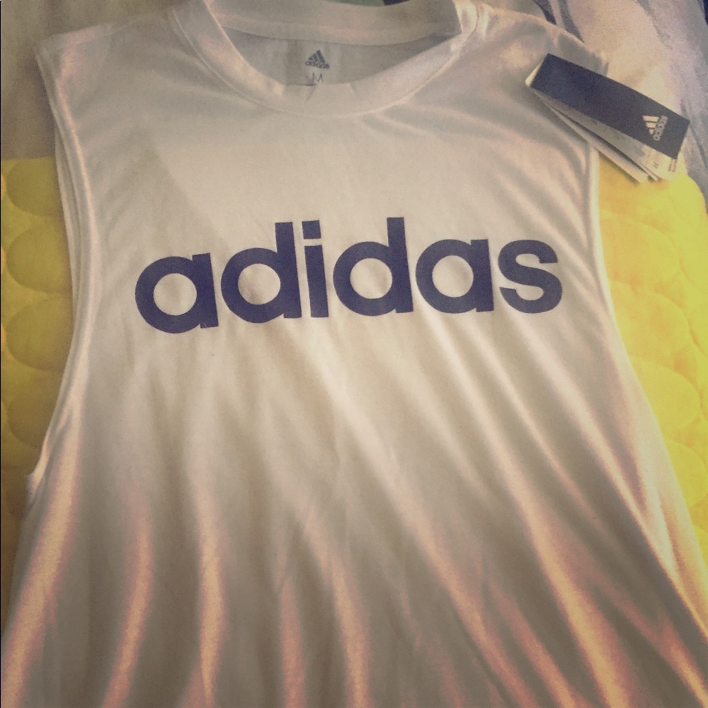 White Adidas Dash Tank Top Ladies NWT